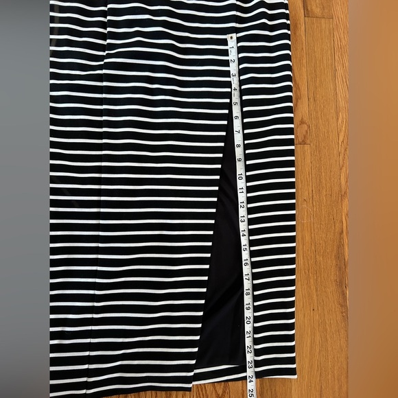 Revolve Nicholas Jane Black and White Striped Halter Dress - Picture 9 of 11